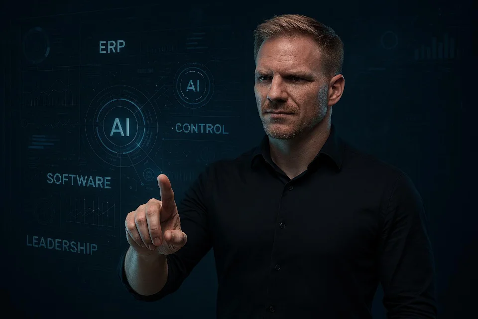 Technisch-moderner Hero-Hintergrund